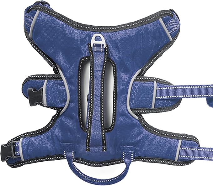 Tuff Pupper Escape Proof No Escape Dog Harness | 5 Point Adjustable Fit Harness for Dogs | Padded Dog Harnesses | Handle Dog Lift Harnesses