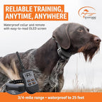 SportDOG Brand SportTrainer 1275 Remote Trainer - Bright, Easy to Read OLED Screen - 3/4 Mile Range - Waterproof, Rechargeable Dog Training Collar with Tone, Vibration, and Static, Black