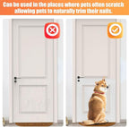 6 PCS Pet Nail Self Adhesive Replacement Emery Paper Fits Most Dog Scratch Pad Cat Litter Box DIY on The Places Where Pets Like to Scratch (10in*17.7in, White)