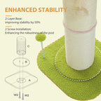 PEQULTI 4-in-1 Cactus Cat Tree, 33'' Cat Tower for Indoor Cats & Flower Cat Scratching Post, Small Cat Tree, Tall Cat Scratcher