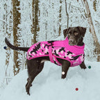 IECOii Extra Warm Reflective Adjustable Dog Jacket with Buckle Fleece Turtleneck for Cold Weather, Soft Winter Coat for Small, Medium, Extra Large Dogs