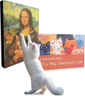 Art Cat Scratching Pad,Wall Scratcher for Indoor Cats - 16.54x11.81x1.18 Inches, Double-Sided Use, Cat Cardboard Scratcher Fits All Breeds & Sizes, Easy to Install,Cat Gifts