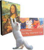 Art Cat Scratching Pad,Wall Scratcher for Indoor Cats - 16.54x11.81x1.18 Inches, Double-Sided Use, Cat Cardboard Scratcher Fits All Breeds & Sizes, Easy to Install,Cat Gifts