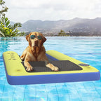 YITAHOME Large Dog Water Ramp Inflatable Dog Floating Ladder Up to 200 Pounds, with Pump/Rope/Repair Kit, Dog Floats for Pool Lakes Boats Docks