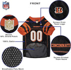 NFL Cincinnati Bengals Dog Jersey - XX-Large, Football Jersey Costume for Dogs