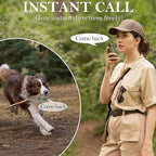 Dog Shock Collar for 2 Dogs, 4500FT Dog Training Collar Rechargeable Electric Collar with Recording & Calling & Vibration & Shock for All Breeds (Green)