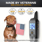 INVIROX 2026 Edition Dog Training Collar, 123 Levels for Reactive or Stubborn Dogs, 1100yd Long-Range E Collar, Waterproof Rechargeable System with Manual Bark Control for Large Dogs
