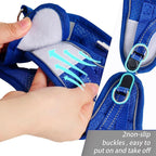 Dog Harness for Small Dogs and Leash Set, Honeycomb Grid, Reflective Lightweight Harness & Anti-Twist Pet Lead (Multi Color, Size: XS-S-M) (XS, Sapphire Blue)