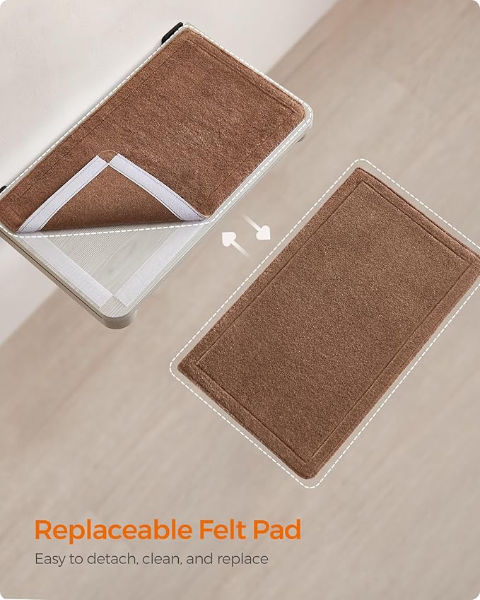 Feandrea Clickat Collection - No.007 Cat Wall Shelf, Extremely Quick Assembly, Unlimited Expandability, Replaceable Module and Felt Pad, Cat Wall Furniture