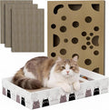 Want to Scratch,Play & Sleep! Gworld 3-in-1 Cat Scratcher Bed With Bell Ball Toy – Interactive Cat Scratch Pad for Indoor Cats Scratching Board 3 Pack Reversible Cardboard Modern Scratcher Replacement