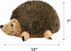 Outward Hound Hedgehogz Stuffed Dog Toy – Soft Plush Hedgehog, Grunts & Squeaks, Large, 12" x 6" x 7"