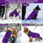 Doglay Dog Coat, Waterproof Dog Jacket Pet Winter Coat for Cold Weather with Thicken Furry Collar, Reflective Puppy Winter Jacket Warm Fleece Lining for Small Medium Large Pets