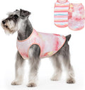 cyeollo 2pack Dog Cooling Shirt, Breathable Sleeveless Summer Clothes for Dogs, Intant Cool T Shirts for Small Dogs, Pink M