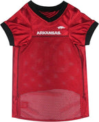 Pets First NCAA College Arkansas Razorbacks Mesh Jersey for DOGS & CATS, Small.Licensed Dog Jersey with your Favorite Football/Basketball College Team