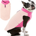 Gooby Half Stretch Fleece Vest Dog Sweater - Peach, X-Large - Warm Pullover Fleece Dog Jacket with D-Ring Leash for Small to Medium Dogs