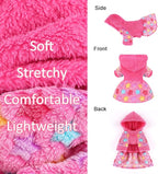 Dog Hoodie Dog Sweater Winter Puppy Clothes for Small Dogs Boy Girl Pet Hoodies Cold Weather Doggie Coats Fall Doggy Sweatshirt for Chihuahua Yorkie Cat Sweater Costume, Rose Pink, XS