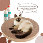Round Cat Scratcher Refill 10 inch Diameter 7/8 Inch Thickness Circle Cardboard Cat Scratcher Replacement Pads Cat Scratching Boardcat Scratcher Pad for Indoor，4 PCS