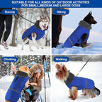 Doglay Dog Coat, Waterproof Dog Jacket Pet Winter Coat for Cold Weather with Thicken Furry Collar, Reflective Puppy Winter Jacket Warm Fleece Lining for Small Medium Large Pets