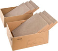 Cardboard Cat Scratcher with 2 Boxes, 6PCS Reversible Cat Scratch Pads in Large Cat Scratcher Box, 17.1" ｘ13.2 ｘ6.1