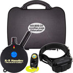 Educator K9-800 Tactical E Collar for Dog Training with Remote - 3/4 Mile Range, Waterproof, 100 Stimulation Levels, Tone or Vibration Mode, Night Light for Small, Medium & Large Dogs (37 inc)