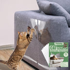 Cat Scratch Furniture Protector-16-Pack –Single-Sided, Heavy-Duty Self-Adhesive Tape, No-Residue for Couch, Doors & Walls - NO PINS