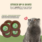 Cardboard Cat Scratchers Pack, Long-Lasting Cardboard Cat Durable Scratching Pads to Protect Furniture, Sturdy Corrugated Design, Safe for Claws (B-Scratcher Round Pack x 5)