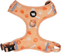 Haminway No-Pull Dog Harness for Medium Dogs – Reflective, Breathable Vest with Adjustable Chest & Neck Straps – Easy to Wear, Anti-Choke Harness for Safer Walks (Orange, Size Medium)