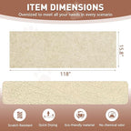 Cat Scratch Furniture Protector for Couch, Wall & Door Guard, Trimmable Self-Adhesive Scratch Pad, DIY Climbing Mat, Deterrent, Scratching Post Replacement (118''x15.8'', Khaki)
