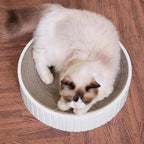 Cardboard Cat Scratcher Round Cat Scratching Board Cardboard Bowl Nest Pet Scratch Scratching Pad Lounge Bed Corrugated Paper Design for Clawing and Resting