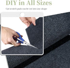 Uranshin Cat Scratch Mat, Trimmable Self-Adhesive Furniture Protector, Scratching Post Carpet 78.7"x15.8" Couch Protector From Claws (Dark Grey)