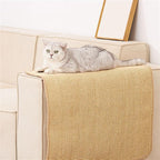 Cat Scratcher Mat Natural Sisal Fabric Cat Scratching Pad Couch Protector Horizontal Floor Cat Carpet Easy Use for Indoor Cats, Beige 1, 30" x 30"