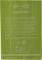 Amazon Basics Premium Leak Proof Dog Poop Bags with Dispenser and Leash Clip, Brazilian Mango Scented, 13" x 9", 270 Count (18 Rolls of 15), Easy-Tear