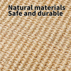 PODOO Bunny Scratch Pads, Sisal Rabbit Scratching Pad, Natural Rabbit Resting Mats for Cages, Forage Grass Mat Indoor Essentials Accessories for Guinea Pig Cat (2Pcs, 15.7x11.8 inches)