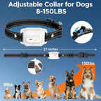 Dog Training Collar with Remote Control, 3300FT and 4 Training Modes Beep,Vibration,Safe Shock,LED Night Light,IPX7 Waterproof Rechargeable E-Collar for All Breeds (8-150 lbs)