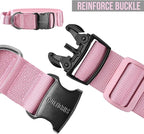 OneTigris Tough Dog Collars, Tactical Dog Collar with Handle, Milltary Adjustable Dog Collar with Heavy Duty Metal Buckle for Training (Pink, S)