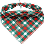 Elegant little tail Christmas Dog Bandana, Holiday Girl Boy Dog Bandanas for Small Medium Large Soft Dogs Washable Square Dog Scarf Adjustable Dog Kerchief