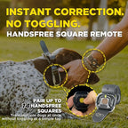Dogtra 1900X Handsfree E-Collar for Dog Training - 3/4 Mile Range, for Dogs 35 lbs+, Waterproof, 100 Stimulation Levels, Vibration, Tone, Rechargeable - Hands-Free Remote for Dog Owners and Trainers