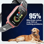 JEUJE Dog Bark Collar,Bark Collar for Large Medium Small Dogs, Anti Barking Training Collar with 7-Level Sensitivity + 5 Safety Modes Humane Training System-Pink
