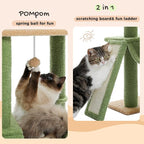 PAWZ Road Cactus Cat Tree, Floor to Ceiling Cat Tower with Adjustable Height(85-112 Inches), 7 Tiers Cat Climbing Tree with Cozy Hammocks and Condos, 5 Platforms, Scratching Posts for Indoor Cats