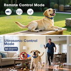 2 in 1 Dog Shock Collar &Dog Bark Deterrent Devices,4200FT Dog Training Collar with Remote, E Collar with Adjustable Beep, Vibration and Shock, IP67 Waterproof,50FT Ultrasonic(1-3L) Control Range