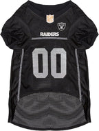 Pets First NFL Raiders Dog Jersey, Size X-Small, Football Shirt Costume for Pet, Dog Sports T-Shirt, NFL Team Clothing for Cats, Licensed Pet Apparel Available in 7 Sizes and 32 Teams