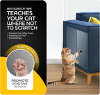 10-Pack Furniture Protectors From Cats Scratch, Couch Protector for Cats, Anti Cat Scratch Furniture Protector, Couch Guard for Cats - Sofa Corner Scratching Training Tape Deterrent Made In USA