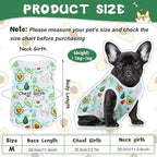 Saintrygo 10 Pcs Lovely Puppy Shirts Print Dog Clothes Breathable Summer Pet Cartoon Dog Shirt Clothes Sweatshirt for Puppy Cartoon Shirt Sweatshirt to Cat(Medium)