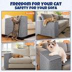 Cat Scratcher Couch Protector - Couch Corner & Armrest Protectors for Cats, Furniture Sofa Protector from Cat Claws Scratch