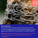 Herm. Sprenger Ultra-Plus Prong Dog Training Collar, Anti Pull Training Pinch Collar, Stainless Steel (3.0 mm x 17" Neck Size; 20" Chain Length) - Swivel-Ring Version