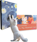 Art Cat Scratching Pad,Wall Scratcher for Indoor Cats - 16.54x11.81x1.18 Inches, Double-Sided Use, Cat Cardboard Scratcher Fits All Breeds & Sizes, Easy to Install,Cat Gifts