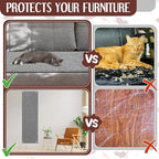 59" x 15.7" Thickened Cat Wall Climbing Carpet Large Cat Scratcher Mat Carpet with 5 Pcs Fixed Nails Wall Furniture Scratching Post Couch Sofa Protector