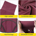 Dog Sweater Pullover Cold Weather Vest for Dogs Dog Sweatshirt & Jacket for Indoor and Outdoor Use (XXX-Large, Wine red)