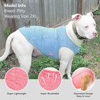 KYEESE Dog Shirts Quick Dry Reflective Lightweight Soft Pet T-Shirt Tank Top Breathable Sleeveless Vest Stretchy Dog Tee Shirts for XXL Dogs