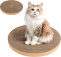 Cat Scratch Pad, Cat Scratcher Cardboard & Cat Scratching Pads - Round Cat Scratcher Refill (6pcs), 10 Inch Diameter 7/8 Inch Thick cat scratchers for Indoor Cats (1 Pack Round)